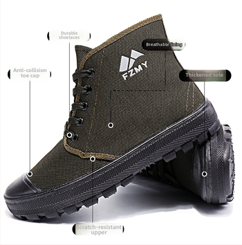 Pantofi: înalți, din canvas, talpă din PVC, antiderapant și rezistenți la uzură