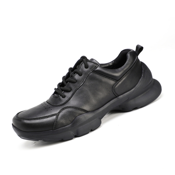 Ανδρικά αθλητικά παπούτσια casual από γνήσιο δέρμα, εξωτερικό από γνήσιο δέρμα, ελαφρύς και ανθεκτικός πάτος από γνήσιο δέρμα, κορδόνια, σόλα από καουτσούκ ανθεκτική στην φθορά, στρογγυλός μύτης, επίπεδη σόλα, κατάλληλα για φθινόπωρο-χειμώνα-άνοιξη