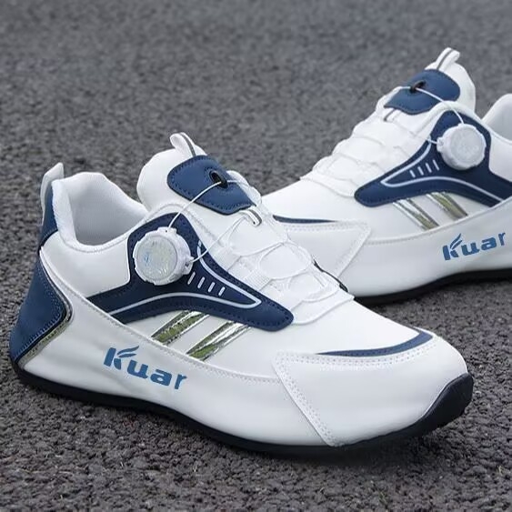 Muške sportske casual tenisice s PU gornjim dijelom, mrežastom unutrašnjom, EVA uloškom, injekcijski oblikovanom PVC sole, zatvaranje okretanjem kopče