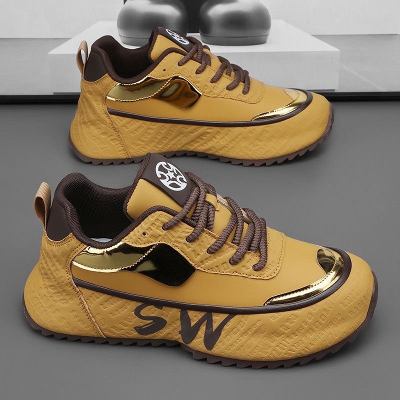 Ανδρικά loafers με μυτερό δάχτυλο, PU επάνω μέρος, ριγέ σχέδιο, κορδόνια, σόλα από αφρό καουτσούκ