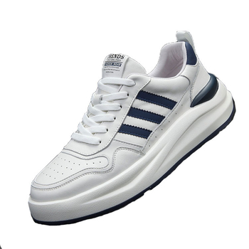 Ανδρικά χαμηλά πλατφόρμα sneakers, επάνω από δέρμα πρώτης στρώσης, εσωτερικός πάτος από δέρμα γουρουνιών, EVA σόλα, κορδόνια, ύψος τακουνιού 3–5 cm
