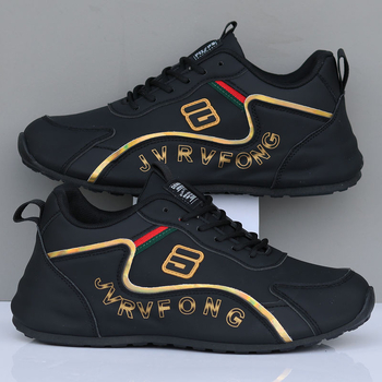 Pantofi bărbați cu platformă, partea superioară PU artificial, talpă din cauciuc, înălțime toc 1–3 cm, închidere cu șireturi