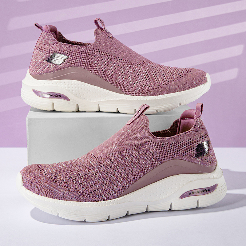Унисекс обувки за ходене без връзки, леки, с мрежеста горна част от плат