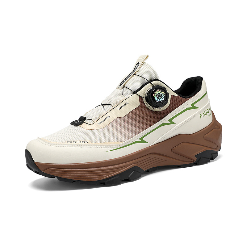 Pantofi de alergare pentru bărbați (din plasă, talpă PU, închidere cu șireturi în față, vârf rotund, talpă groasă)