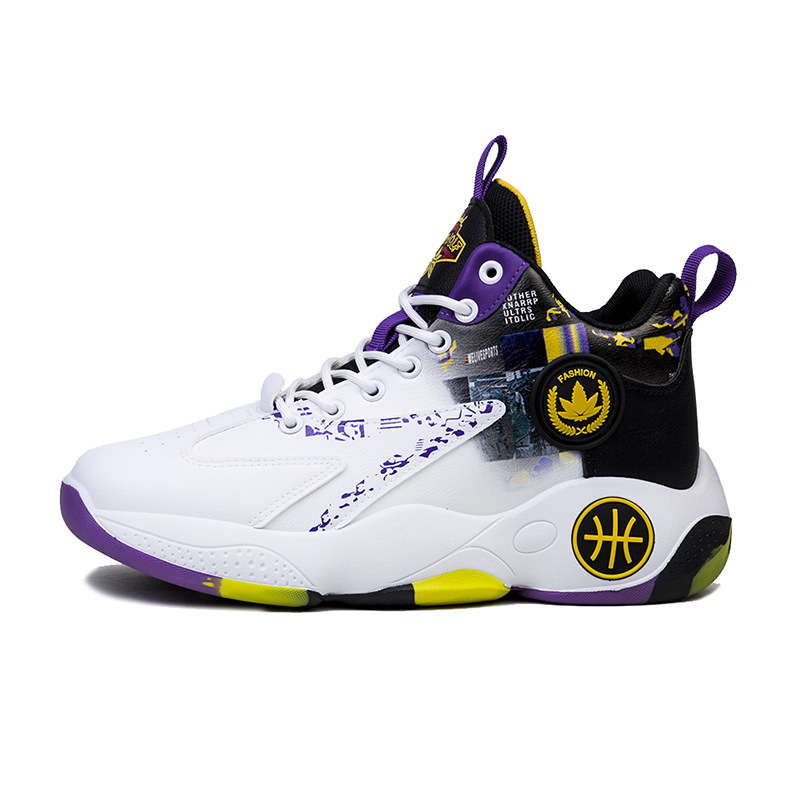 Ανδρικά παπούτσια μπάσκετ — διαπνέοντα, αδιάβροχα; επάνω μέρος από δέρμα, υψηλό προφίλ, με κορδόνια, σόλα χύτευσης με έγχυση (φθινόπωρο 2025)