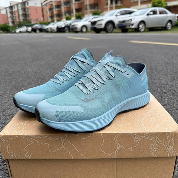 Мъжки маратонки за бягане с мрежеста горна част, дебела подметка, връзки