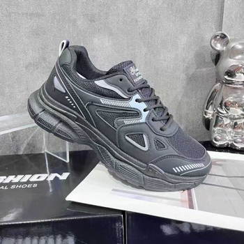 Pantofi sport casual pentru bărbați, partea superioară PU+mesh, talpă PVC, șireturi, respirabili și uscare rapidă