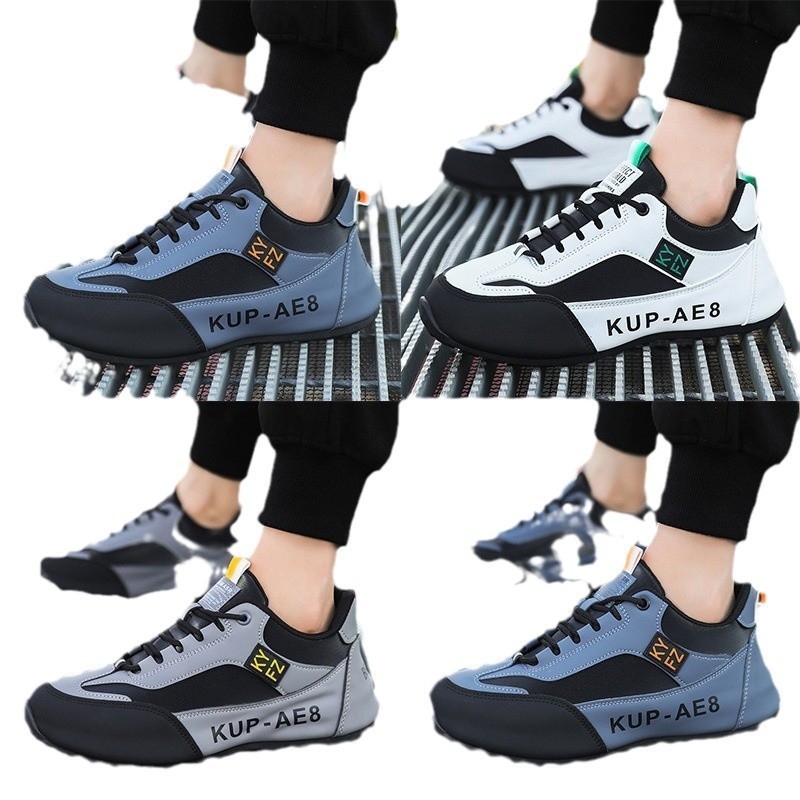 Muške tenisice tipa dad shoes — sintetička koža, unutrašnjost od tkanine, srednja visina gornjeg dijela, vezanje šnirama, prozračnost zimi