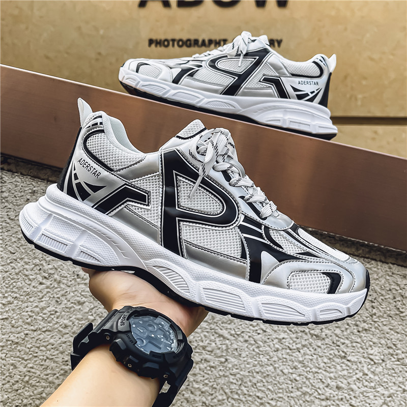 Ανδρικά παπούτσια για τρέξιμο με υφασμάτινο πάνω μέρος, κορδόνια, χαμηλός σχεδιασμός, ύψος φτέρνας 3–5 cm, σόλα από καουτσούκ με έγχυση