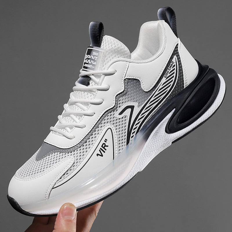 Pantofi de călătorie pentru bărbați, upper din superfiber, talpă din cauciuc, branț PU, închidere cu șireturi