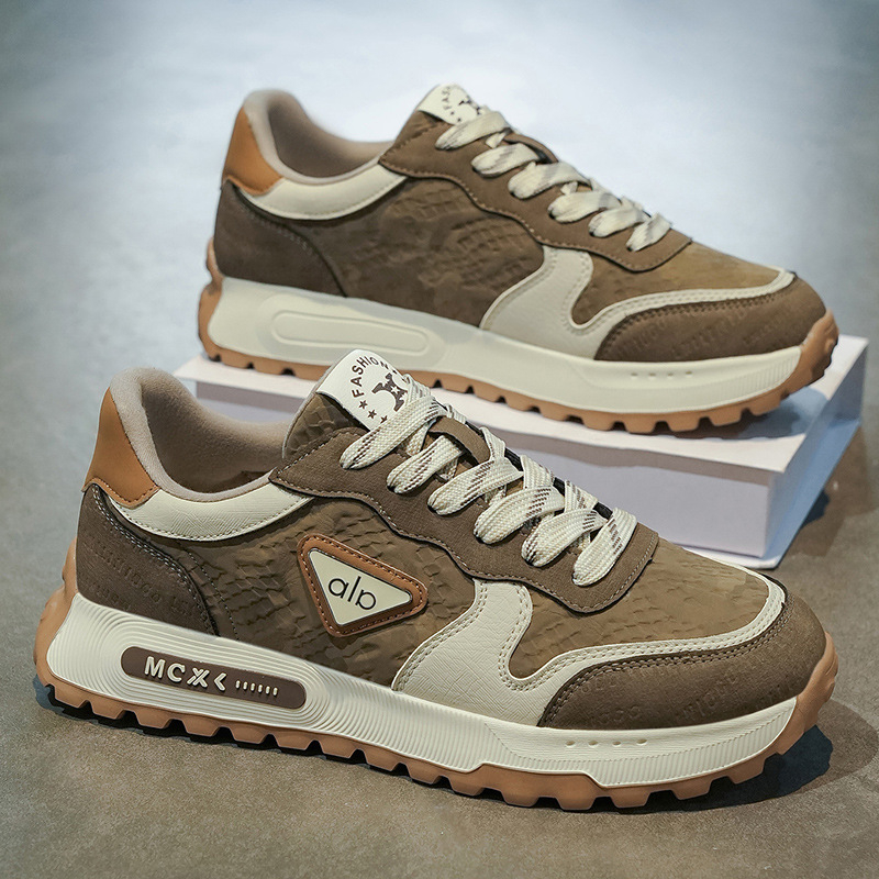 Ανδρικά παπούτσια τρεξίματος – φθινοπωρινό-χειμερινό, ελαφριά και άνετα; πάνω μέρος: υπερ-ίνες; σόλα: καουτσούκ και πλαστικό; κλείσιμο: κορδόνια; παχιά σόλα