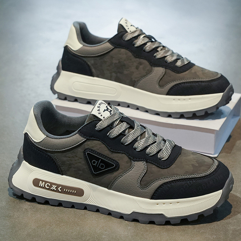 Ανδρικά παπούτσια τρεξίματος – φθινοπωρινό-χειμερινό, ελαφριά και άνετα; πάνω μέρος: υπερ-ίνες; σόλα: καουτσούκ και πλαστικό; κλείσιμο: κορδόνια; παχιά σόλα