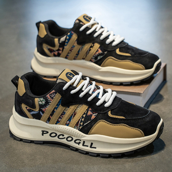 Pánske tenisky: priedušný vršok z plátna, ľahké, protišmykové, na šnúrky, EVA stielka