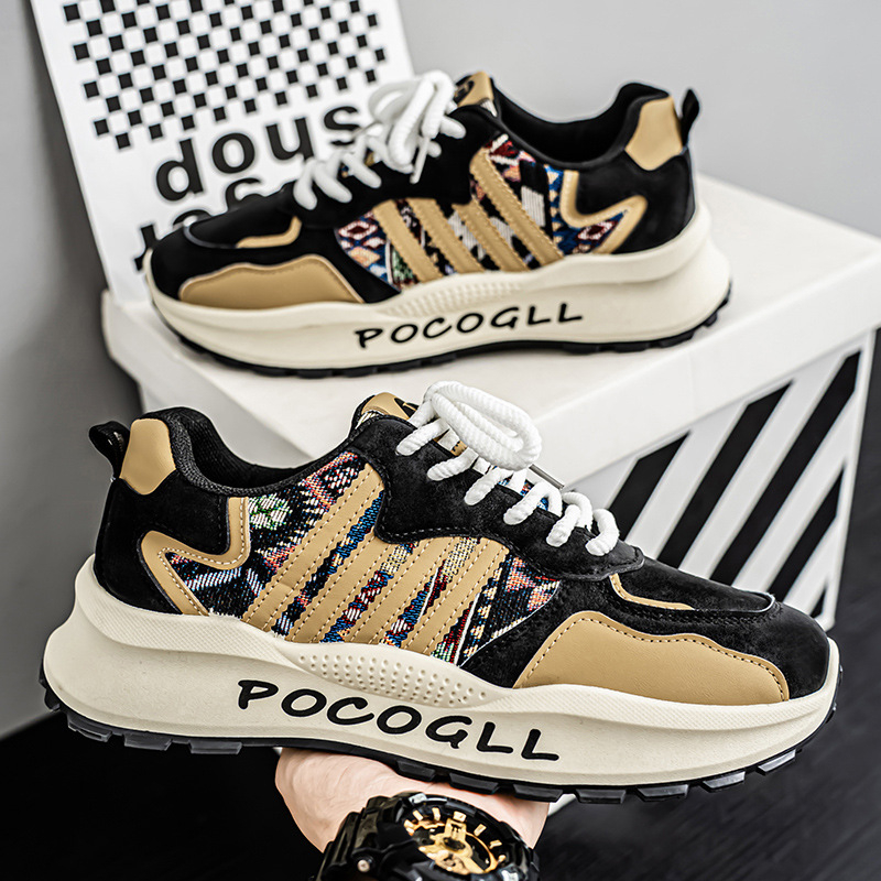 Pánske tenisky: priedušný vršok z plátna, ľahké, protišmykové, na šnúrky, EVA stielka