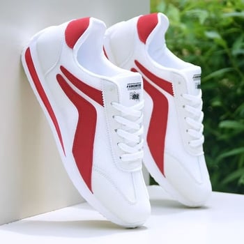 Pantofi sport casual pentru bărbați, superioare din plasă respirabilă, talpă din cauciuc, închidere cu șireturi, pentru vară și antrenament