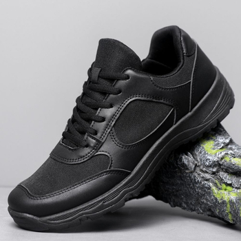 Pantofi de antrenament unisex, partea superioară PU+mesh, talpă injectată, guler scurt, șireturi