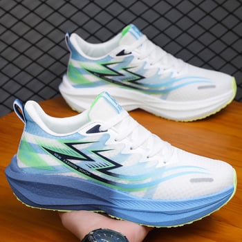 Pantofi sport casual unisex cu placă de carbon, partea superioară din plasă respirabilă, talpă EVA ușoară.