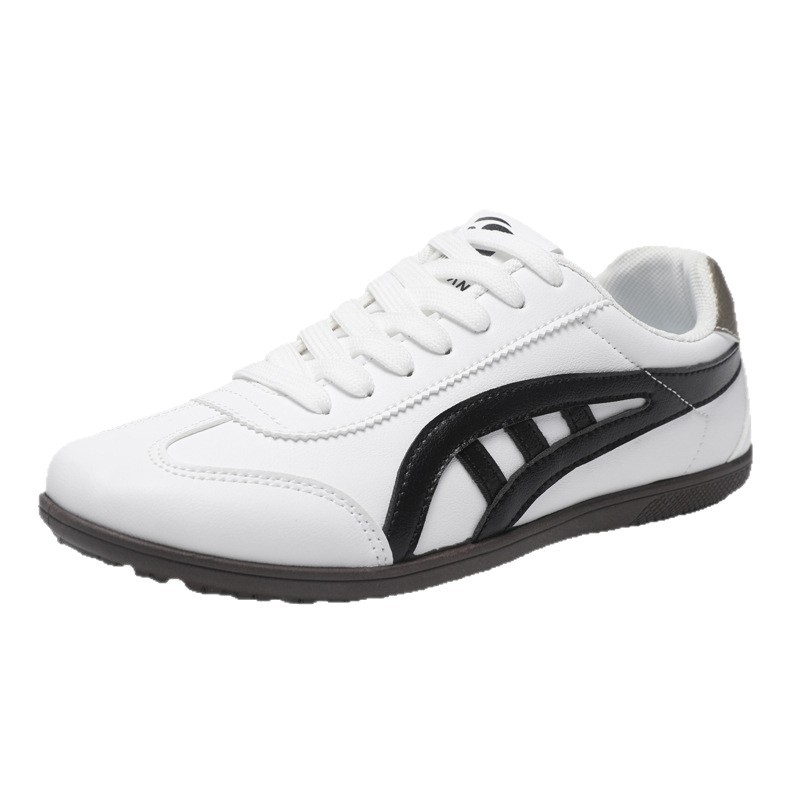 Мъжки нископрофилни ежедневни маратонки, PU горно, връзки отпред, ретро стил, издание есен 2025 г., подходящи за зима, пролет и есен