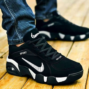 Αθλητικά παπούτσια καθημερινά με PU+mesh επάνω μέρος, EVA σόλα, κορδόνια, χαμηλό ύψος, στρογγυλή μύτη