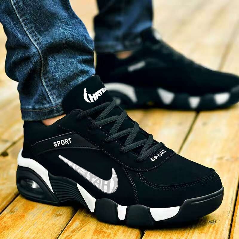 Αθλητικά παπούτσια καθημερινά με PU+mesh επάνω μέρος, EVA σόλα, κορδόνια, χαμηλό ύψος, στρογγυλή μύτη