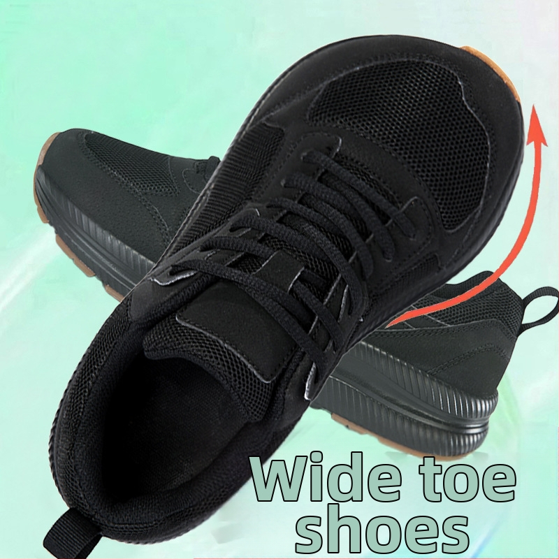 Unisex jooksujalatsid libisemiskindla tallaga, hingava võrgukattega ülaosaga, eesmine nööride kinnitusega, laia varba ruumiga, igapäevaseks kandmiseks, sobivad kõikidele aastaaegadele.