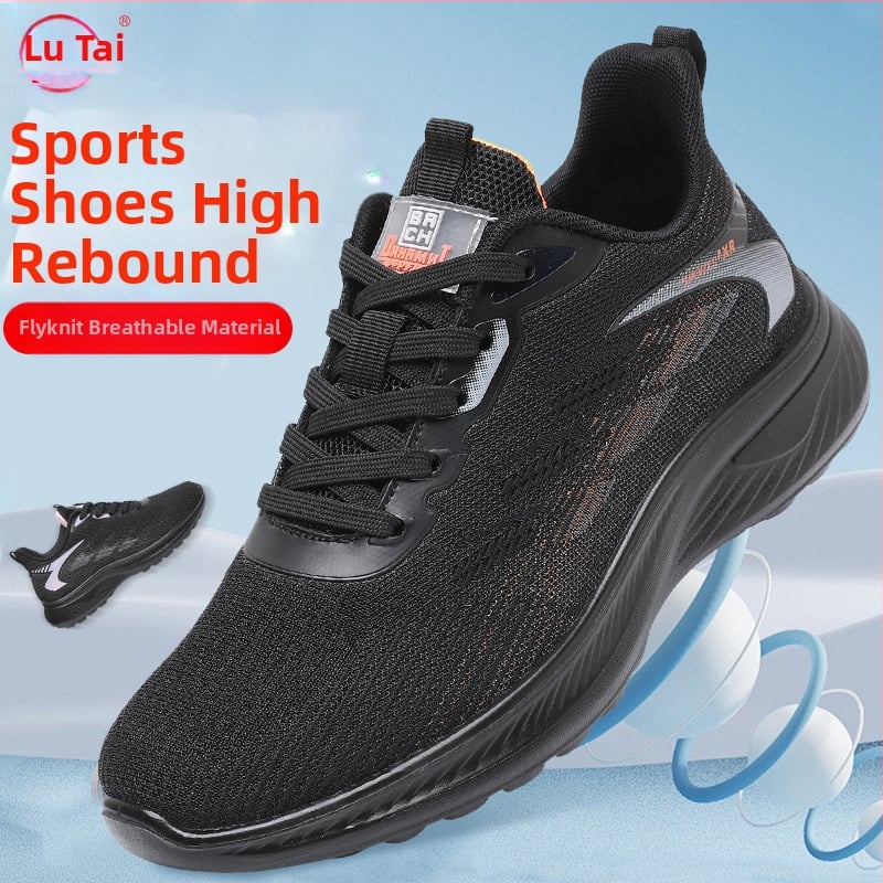 Pantofi de alergare unisex, cu plasă respirabilă pe partea superioară, talpă turnată prin injecție, talpă interioară PU, închidere cu șireturi, design ușor