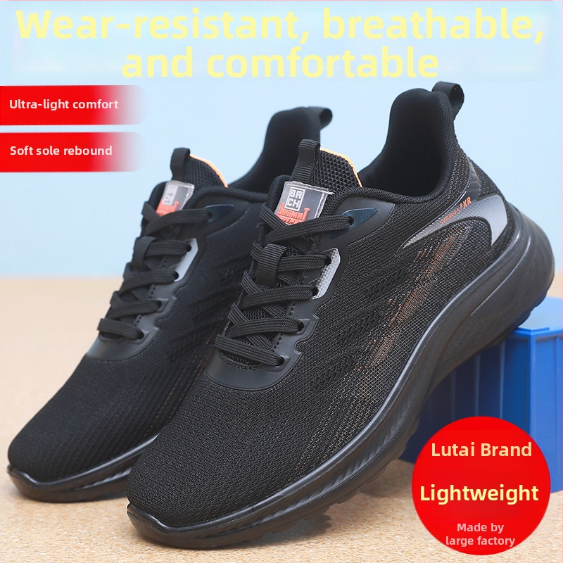 Pantofi de alergare unisex, cu plasă respirabilă pe partea superioară, talpă turnată prin injecție, talpă interioară PU, închidere cu șireturi, design ușor