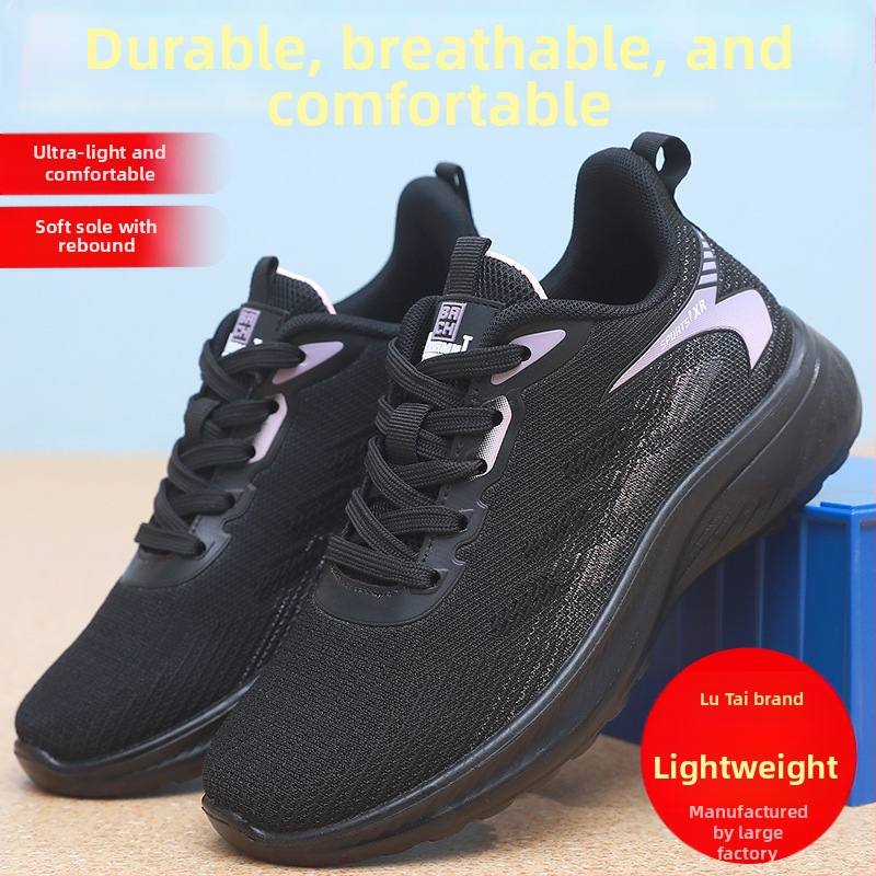 Pantofi de alergare unisex, cu plasă respirabilă pe partea superioară, talpă turnată prin injecție, talpă interioară PU, închidere cu șireturi, design ușor