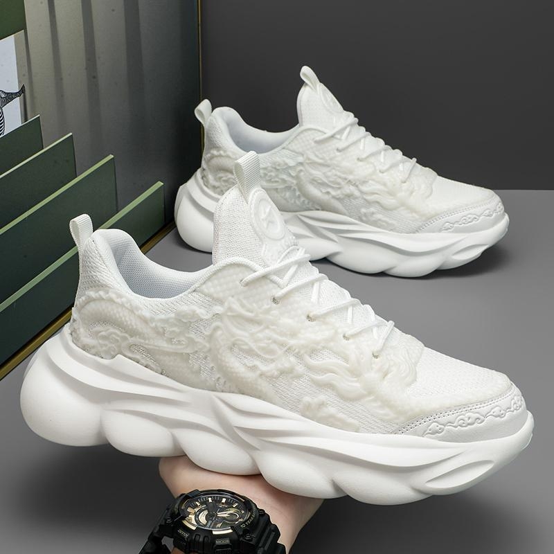 Pantofi sport casual pentru tineri, cu partea superioară din piele sintetică, talpă din cauciuc, căptușeală din plasă, închidere cu șireturi