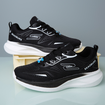 Pantofi unisex pentru alergare, partea superioară din plasă respirabilă, talpă EVA și căptușeală EVA, șireturi, profil joasă