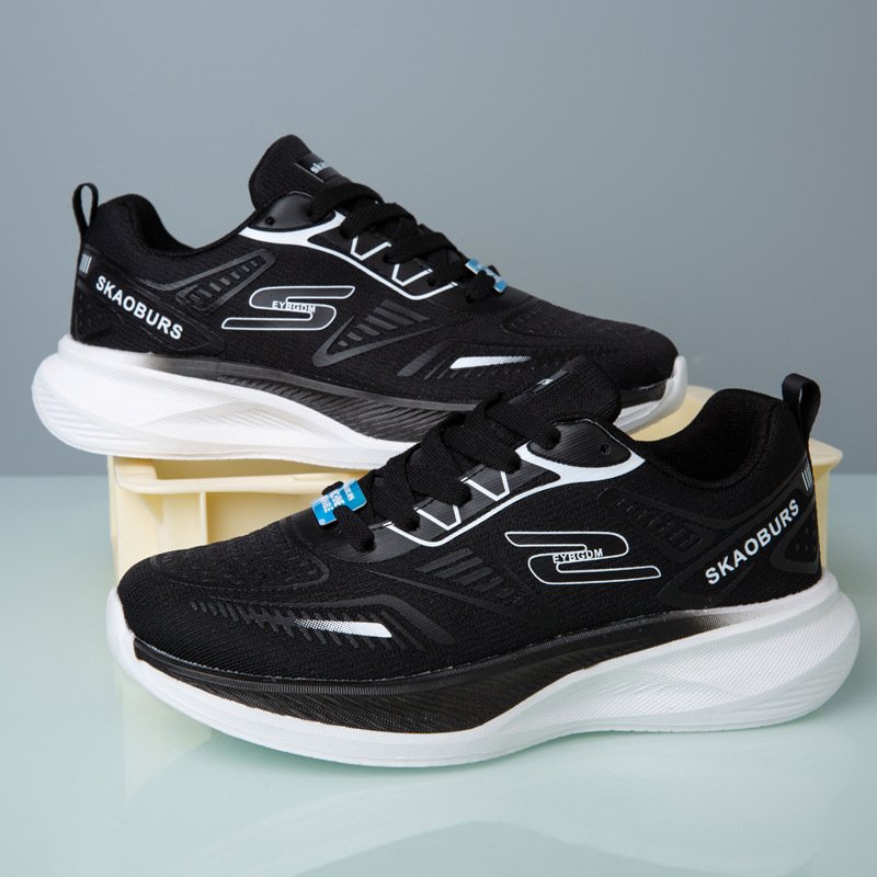 Pantofi unisex pentru alergare, partea superioară din plasă respirabilă, talpă EVA și căptușeală EVA, șireturi, profil joasă