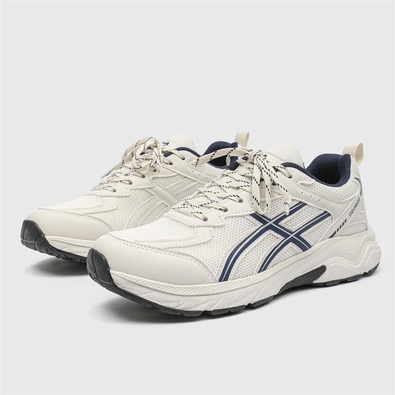 Ανδρικά παπούτσια τρεξίματος με άνω μέρος από δίχτυ, αναπνέοντα, απορρόφηση κραδασμών, ελαφριά, με παχύ πάτο 3-5 cm