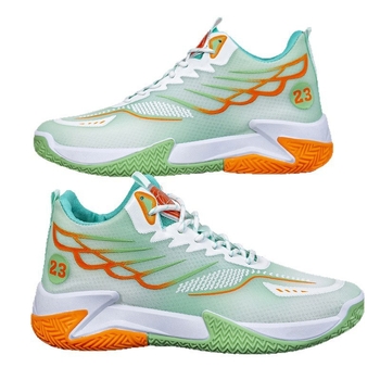 Adidași bărbați de baschet, cu înălțime înaltă, din PU+ plasă, respirabili, ușori, închidere cu șireturi, talpă injectată