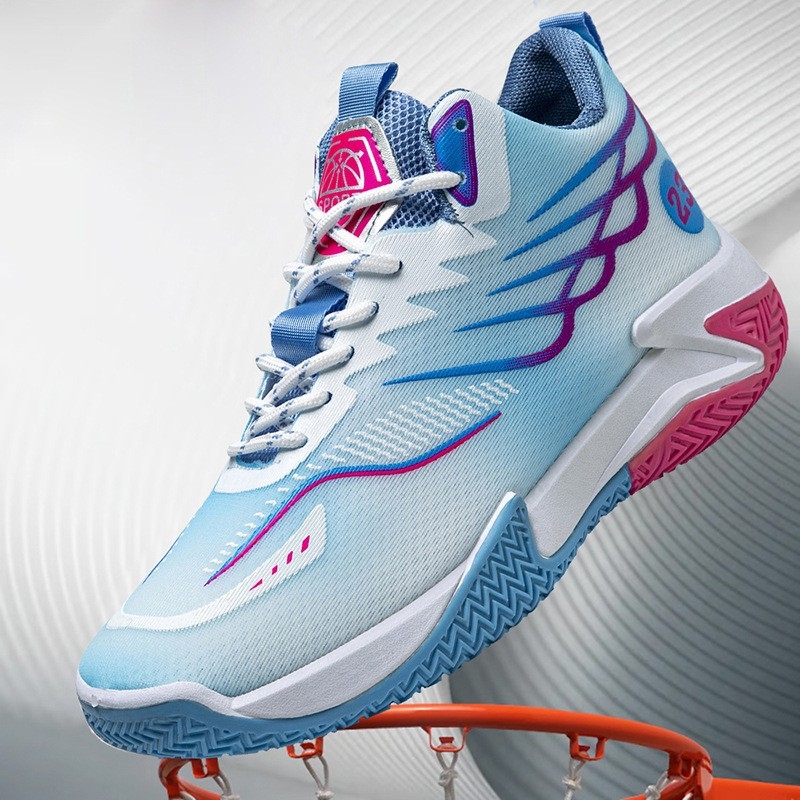 Adidași bărbați de baschet, cu înălțime înaltă, din PU+ plasă, respirabili, ușori, închidere cu șireturi, talpă injectată