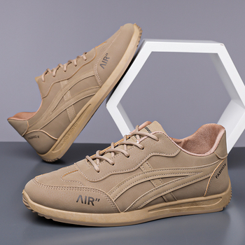 Pantofi de alergare pentru bărbați - stil coreean, respirabili, ușori, cu șireturi, profil jos