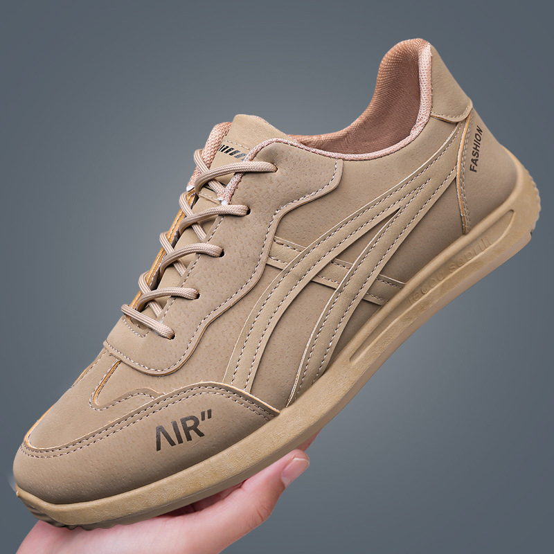 Pantofi de alergare pentru bărbați - stil coreean, respirabili, ușori, cu șireturi, profil jos