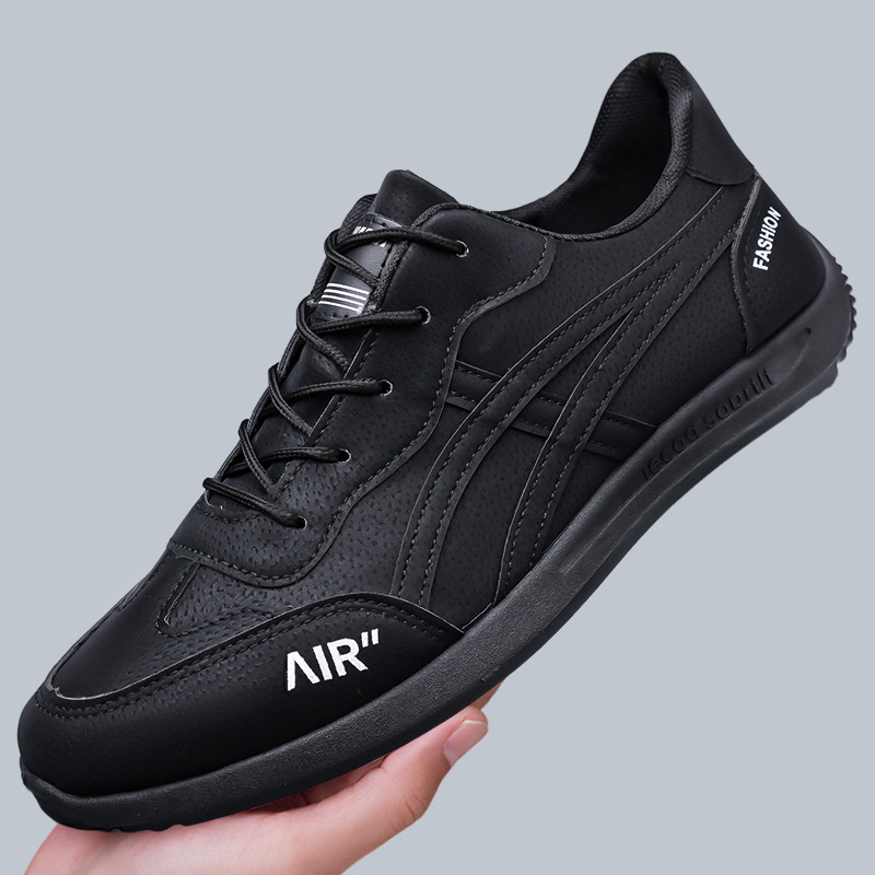 Pantofi de alergare pentru bărbați - stil coreean, respirabili, ușori, cu șireturi, profil jos