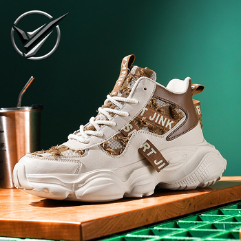 Adidași unisex cu talpă groasă, partea superioară din denim, căptușeală din plasă respirabilă, talpă rezistentă, închidere cu șireturi