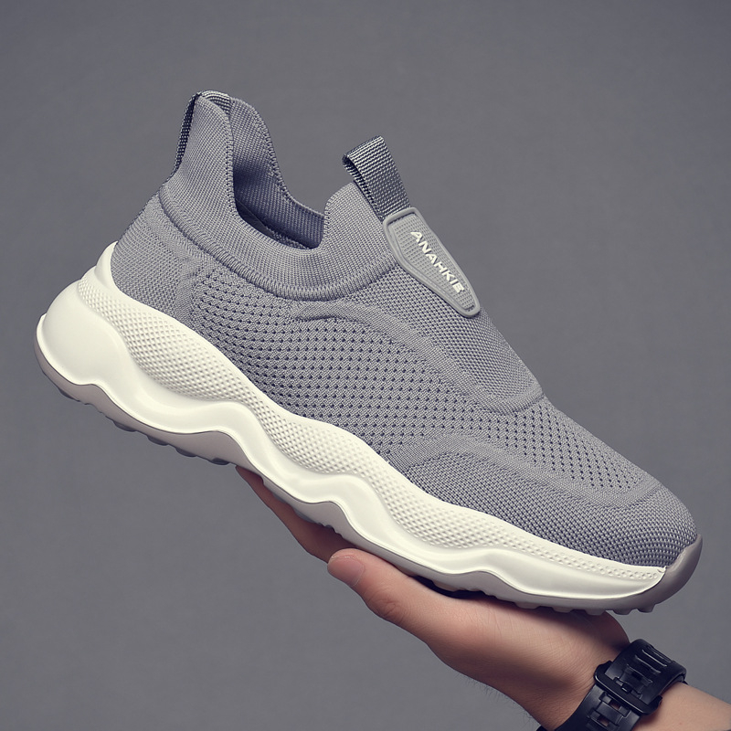 Pantofi sport bărbați, respirabili, din plasă ușoară, design low-top, vârf ascuțit, pentru vară