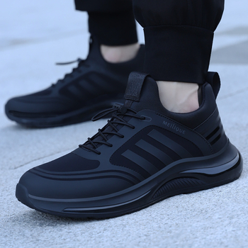 Loafers bărbați pentru vară, partea superioară din pânză, talpă din cauciuc, închidere Kick, vârf ascuțit, respirabili