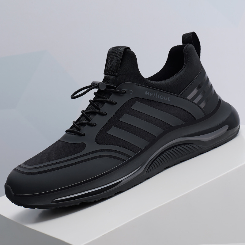 Loafers bărbați pentru vară, partea superioară din pânză, talpă din cauciuc, închidere Kick, vârf ascuțit, respirabili