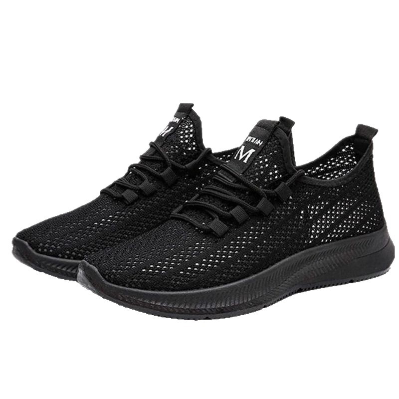Pantofi sport casual din plasă – upper respirabil din plasă, branț textil ușor, talpă PVC, șireturi, talie joasă