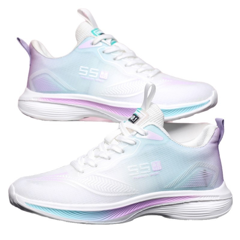 Pantofi casual din plasă unisex – respirabili, ușori, închidere cu șireturi în față, talpă din cauciuc, guler scund