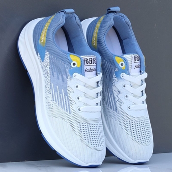 Pantofi sport casual pentru bărbați – partea superioară din plasă respirabilă, PU, talpă din cauciuc, ușori, antiaderenți