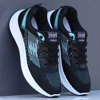 Pantofi sport casual pentru bărbați – partea superioară din plasă respirabilă, PU, talpă din cauciuc, ușori, antiaderenți