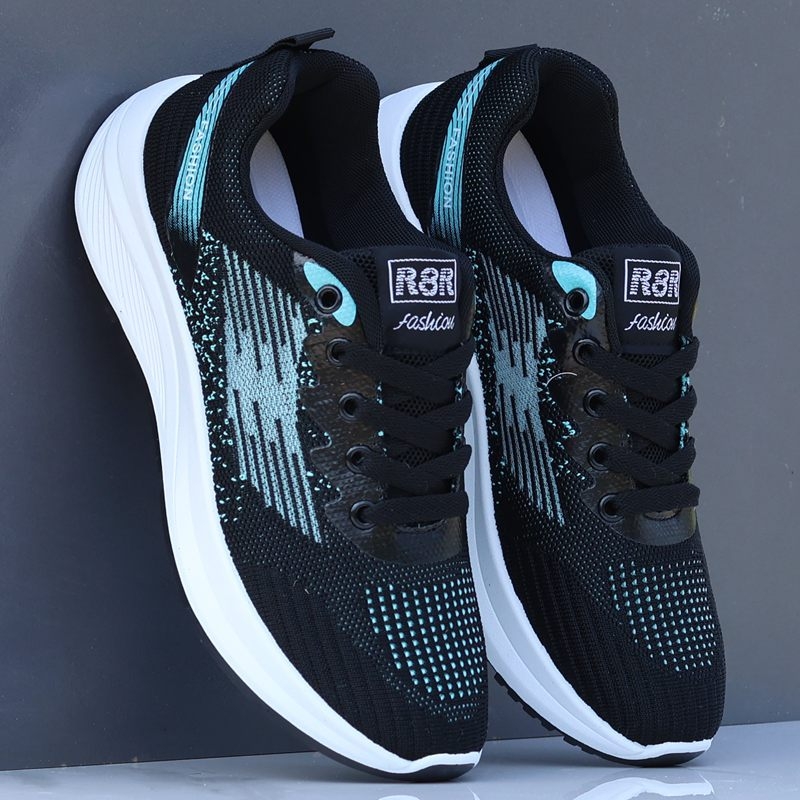 Pantofi sport casual pentru bărbați – partea superioară din plasă respirabilă, PU, talpă din cauciuc, ușori, antiaderenți