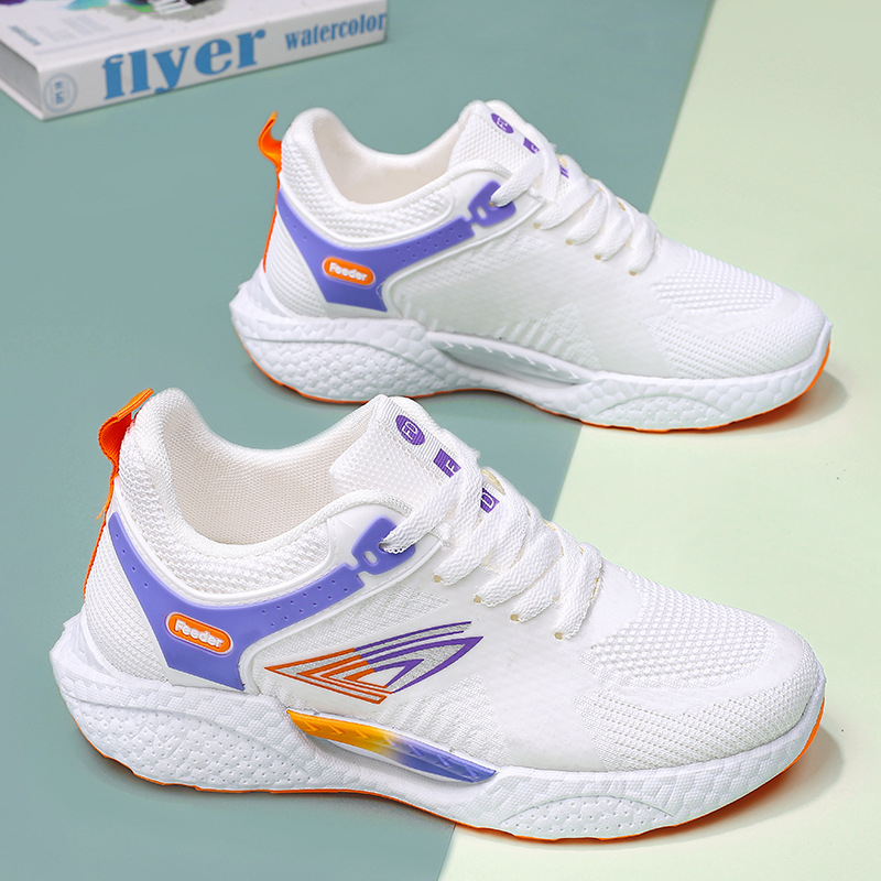 Pantofi sport casual cu plasă pe partea superioară, profil redus, șireturi, ușori, talpă injectată