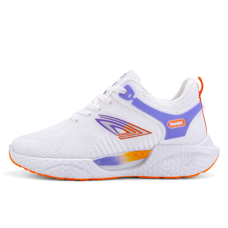 Pantofi sport casual cu plasă pe partea superioară, profil redus, șireturi, ușori, talpă injectată