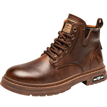 Ghete Martin de iarnă, căptușite cu fleece, impermeabile şi antiderapante, înălțime mare a glezei, talpă din cauciuc