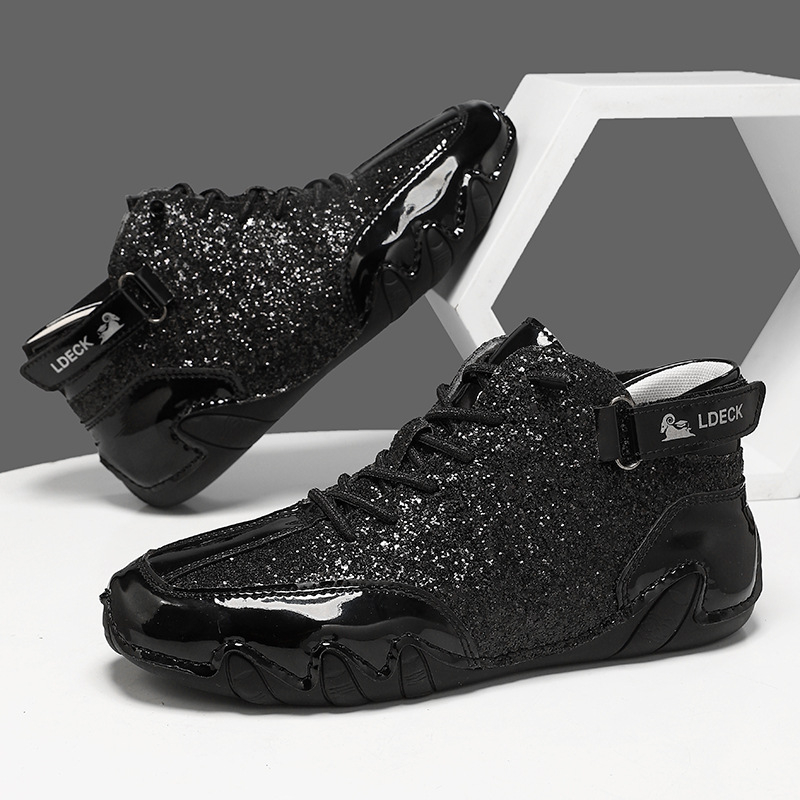 Unisex Martin čizme, prozračni gornji dio, gumena potplata, okrugli vrh, elastični remen za obuvanje, jednobojne